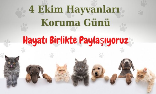 4 EKİM “Dünya Hayvanları Koruma Günü”