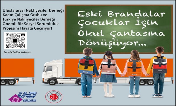 ESKİ BRANDALAR ÇOCUKLAR İÇİN OKUL ÇANTASINA DÖNÜŞÜYOR 